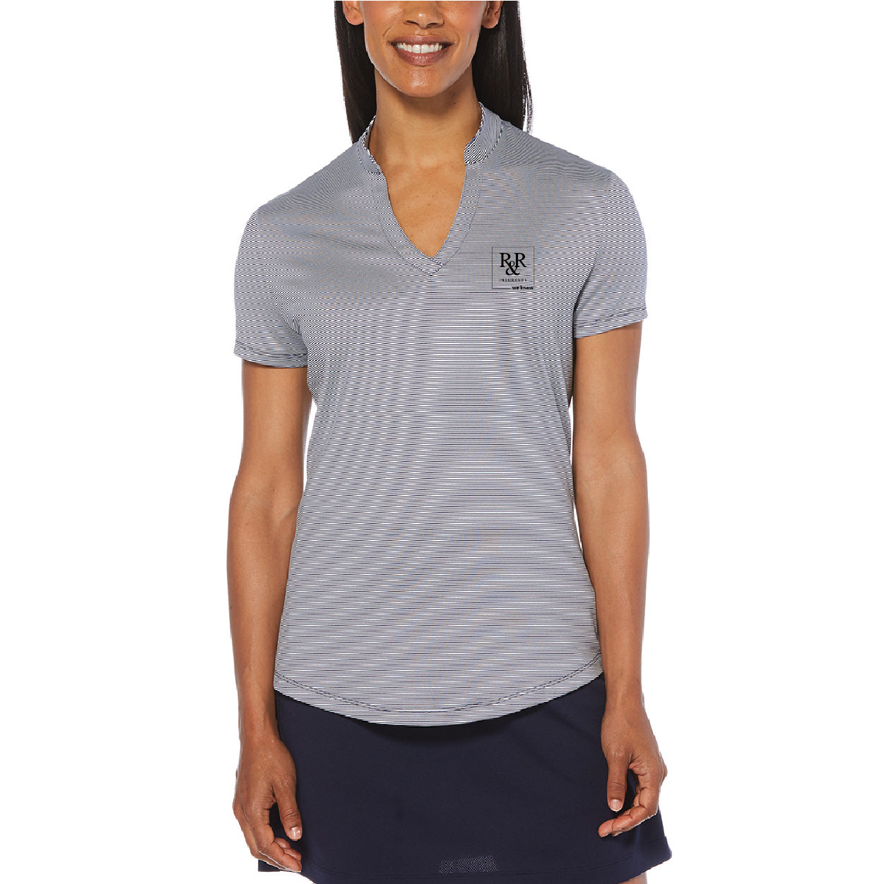 Callaway Ladies Fine Line Stripe Polo