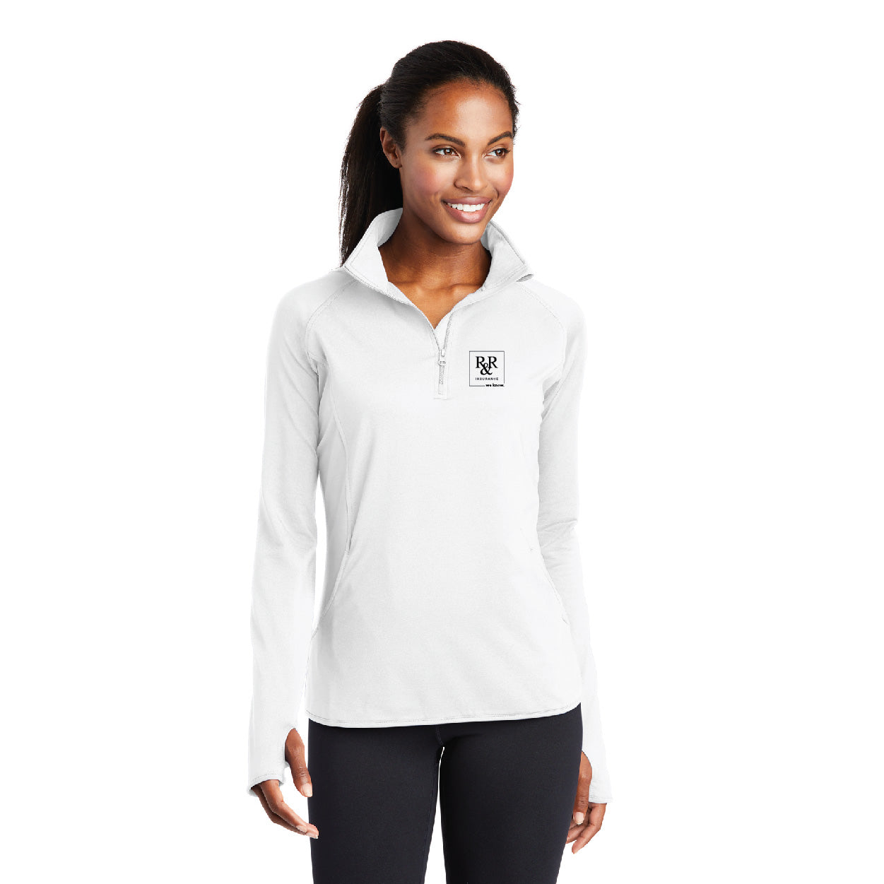 Sport-Tek Ladies Sport-Wick Stretch 1/4-Zip Pullover